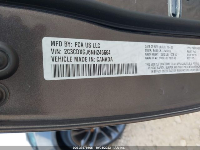 2C3CDXGJ6NH246664 Dodge Charger Scat Pack