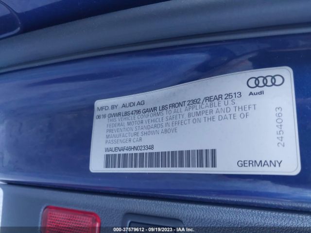 2017 AUDI A4 WAUENAF46HN023348 Photo 8