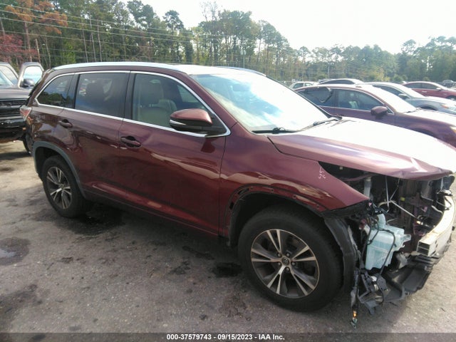2016 TOYOTA HIGHLANDER XLE V6 VIN: 5TDKKRFH9GS137014