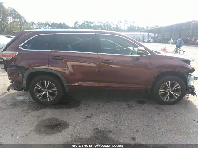 2016 TOYOTA HIGHLANDER XLE V6 VIN: 5TDKKRFH9GS137014