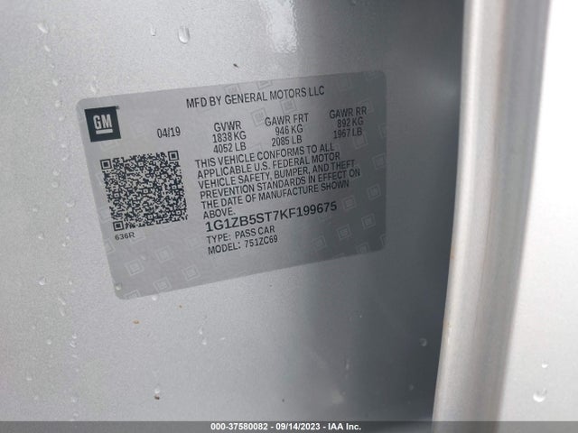 Chevrolet MALIBU LS 2019 1G1ZB5ST7KF199675 Image 9