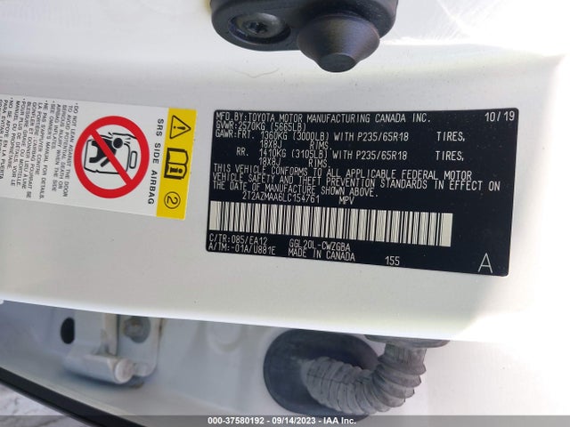 Lexus Rx Rx 350 2020 2T2AZMAA6LC154761 Image 9