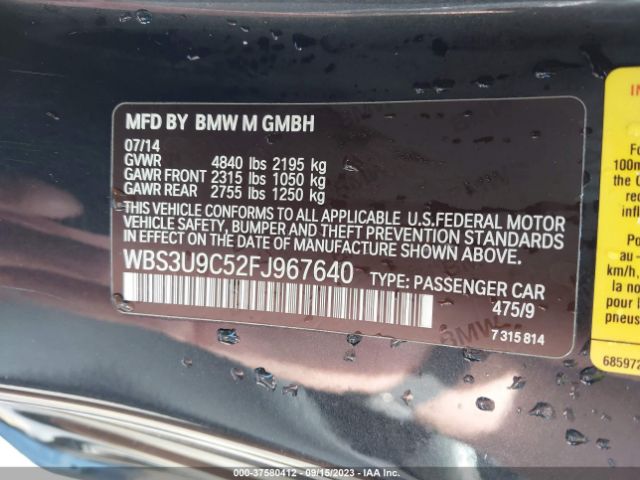 WBS3U9C52FJ967640 BMW M4