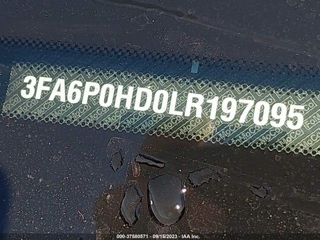 2020 FORD FUSION SE VIN: 3FA6P0HD0LR197095