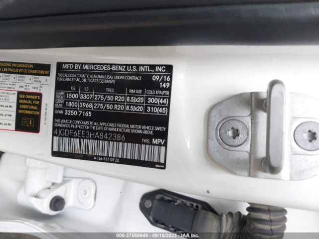 4JGDF6EE3HA842386 Mercedes-Benz Gls Gls 450