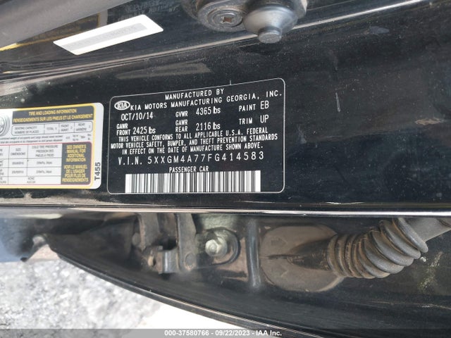KIA Optima Lx 2015 5XXGM4A77FG414583 Image 9