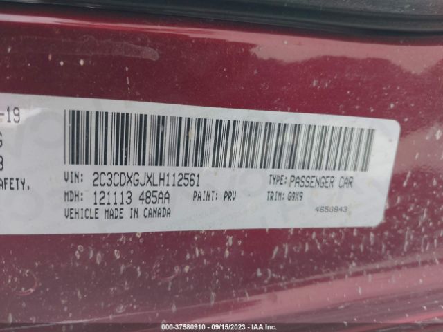 2C3CDXGJXLH112561 Dodge Charger Scat Pack