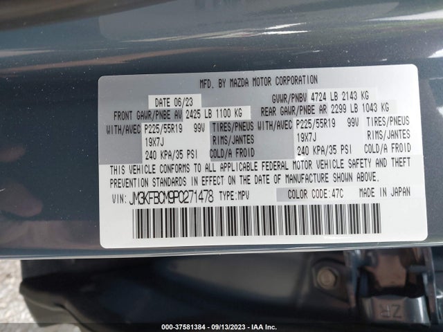 Mazda Cx-5 2.5 S Carbon Edition 2023 JM3KFBCM9P0271478 Image 9