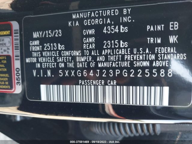5XXG64J23PG225588 KIA K5 Gt-line
