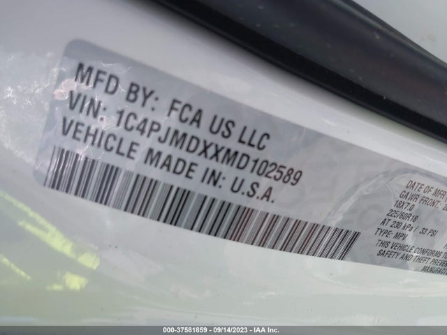 Jeep Cherokee Limited 2021 1C4PJMDXXMD102589 Image 9
