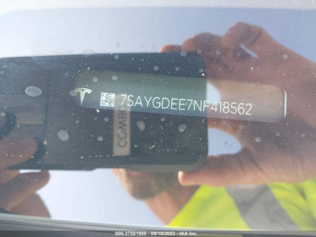 7SAYGDEE7NF418562 Tesla Model Y Long Range