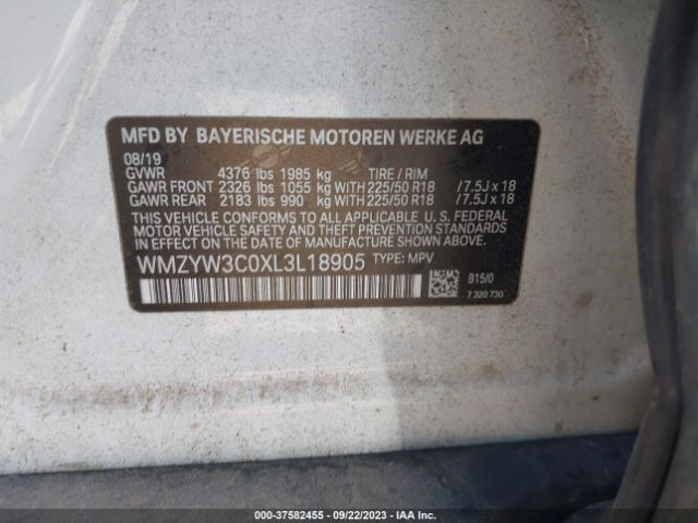 WMZYW3C0XL3L18905 Mini Countryman Cooper
