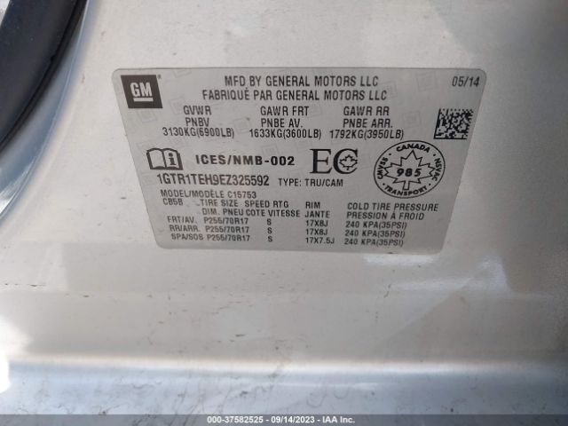 1GTR1TEH9EZ325592 GMC SIERRA 1500