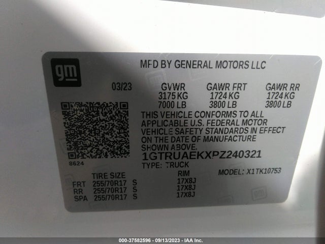 GMC Sierra 1500 Pro 2023 1GTRUAEKXPZ240321 Image 9