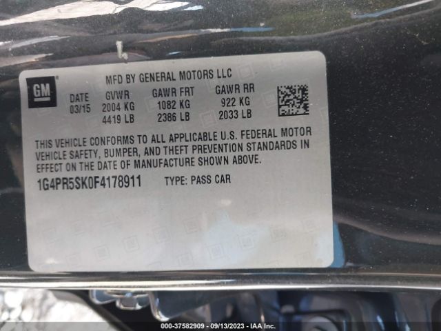 1G4PR5SK0F4178911 Buick Verano Convenience Group