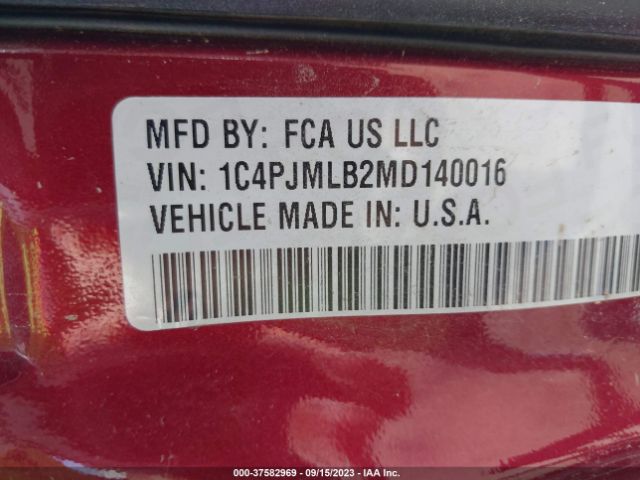 1C4PJMLB2MD140016 Jeep Cherokee Altitude