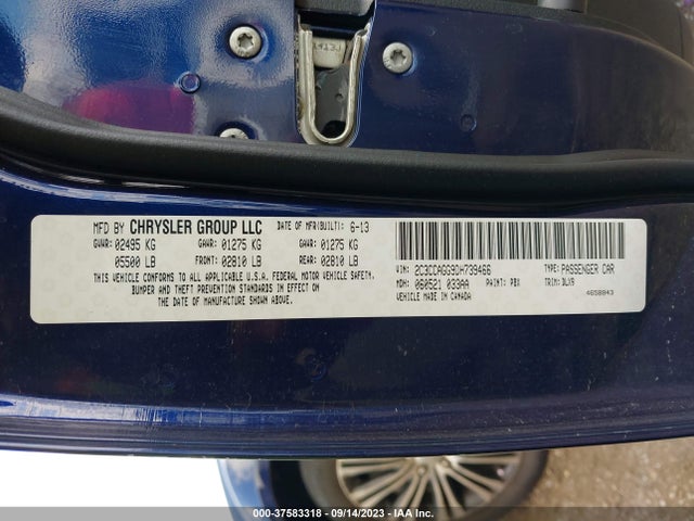 2013 CHRYSLER 300 300S VIN: 2C3CCAGG9DH739466