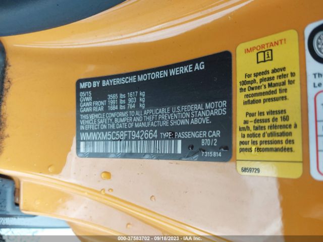 WMWXM5C58FT942664 Mini COOPER HARDTOP