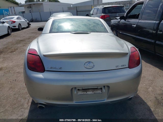 2002 LEXUS SC 430 VIN: JTHFN48Y720030627