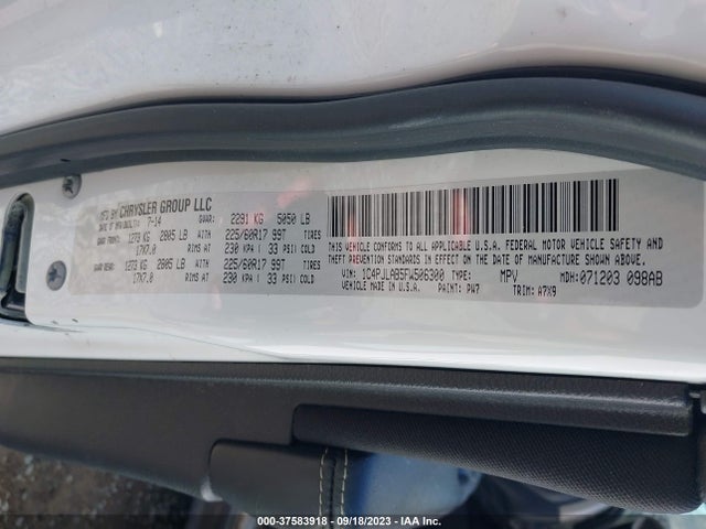 Jeep Cherokee Sport 2015 1C4PJLAB5FW506300 Image 9