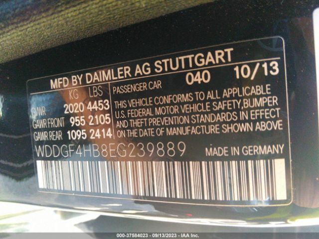 WDDGF4HB8EG239889 Mercedes-Benz C-class C 250