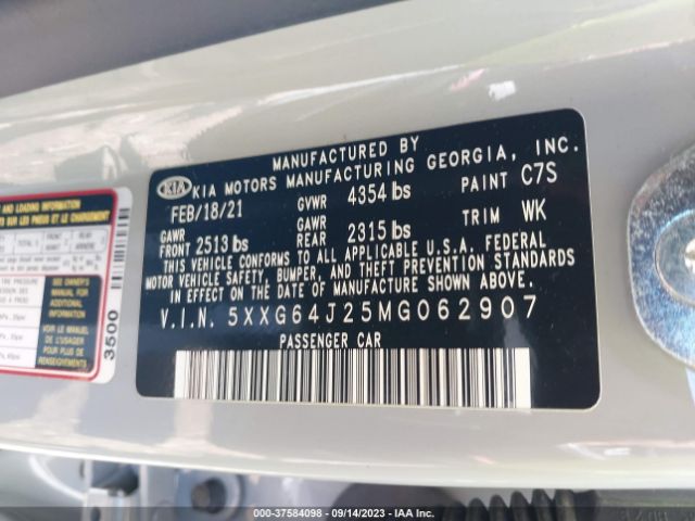 5XXG64J25MG062907 KIA K5 Gt-line