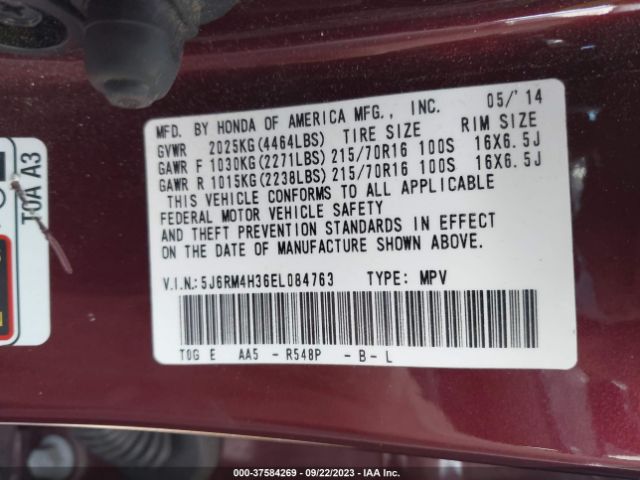 5J6RM4H36EL084763 Honda CR-V LX