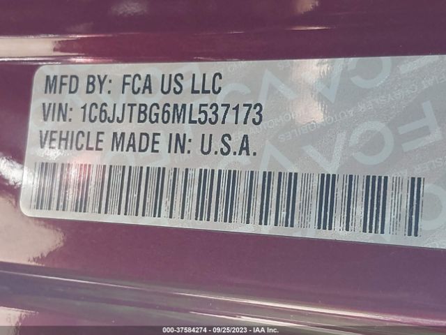 1C6JJTBG6ML537173 Jeep Gladiator Rubicon