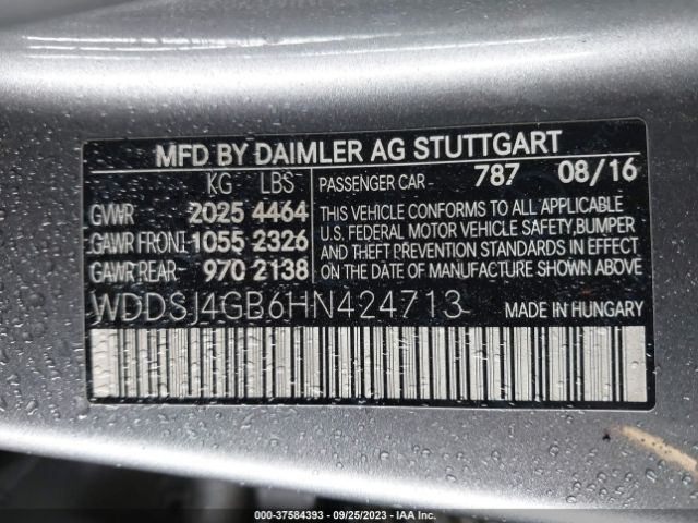 WDDSJ4GB6HN424713 Mercedes-Benz CLA