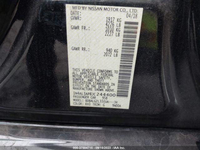 1N4AL3AP8JC244400 Nissan Altima 2.5 S