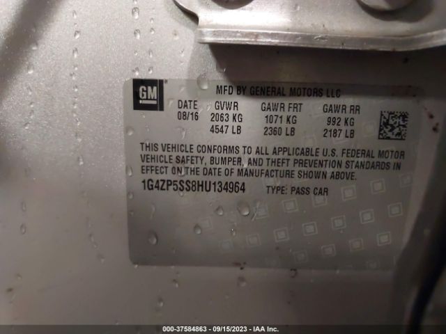 1G4ZP5SS8HU134964 Buick Lacrosse Essence
