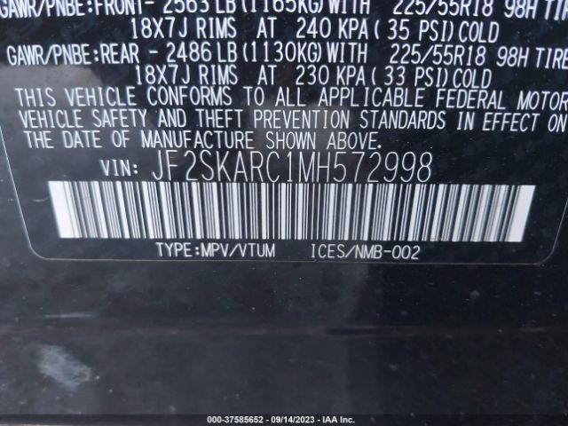 JF2SKARC1MH572998 Subaru Forester Sport