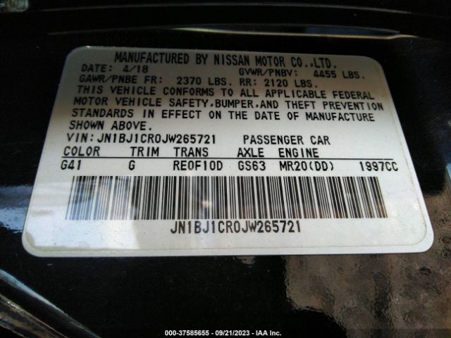 JN1BJ1CR0JW265721 Nissan Rogue Sport Sv