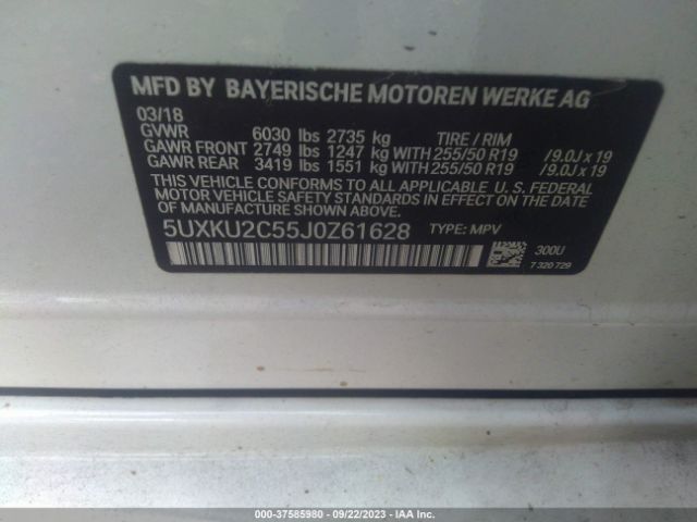 5UXKU2C55J0Z61628 BMW X6 Xdrive35i