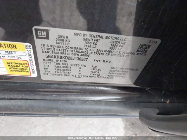 5GAKRBKD2EJ136367 Buick Enclave Leather