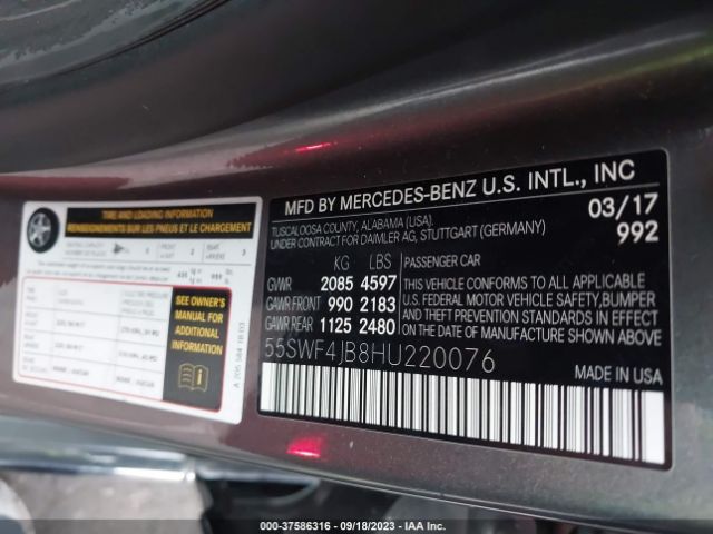 55SWF4JB8HU220076 Mercedes-Benz C-class C 300