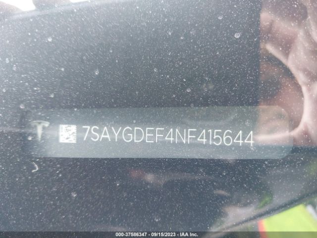 7SAYGDEF4NF415644 Tesla Model Y Performance