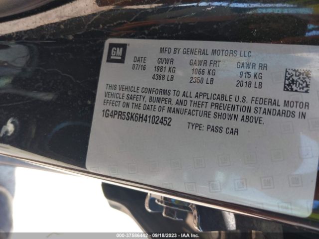 1G4PR5SK6H4102452 Buick Verano Sport Touring
