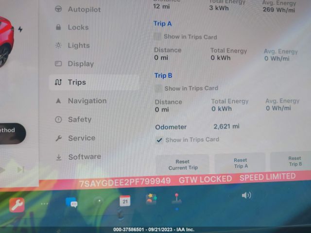 7SAYGDEE2PF799949 Tesla Model Y Long Range
