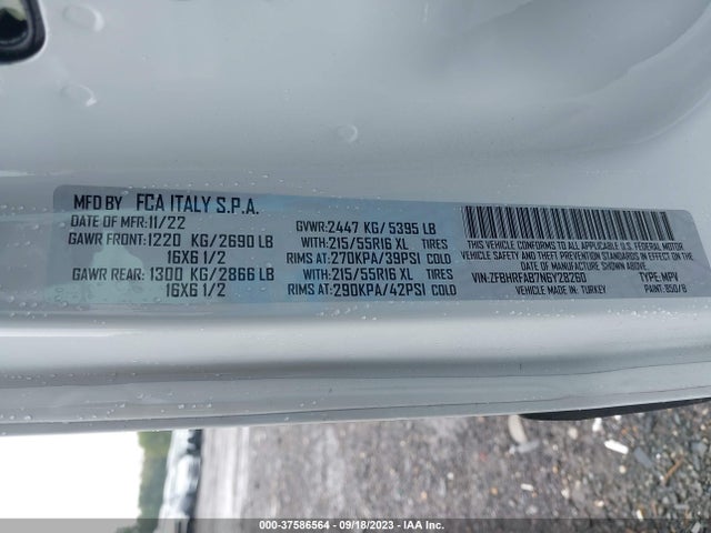 RAM Promaster City 2022 ZFBHRFAB7N6Y28260 Image 9