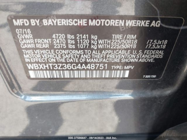 WBXHT3Z36G4A48751 BMW X1 Xdrive28i
