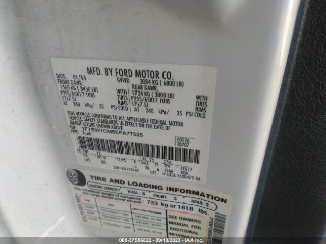 1FTEW1CM5EFA77525 Ford F-150 Xl/stx/xlt