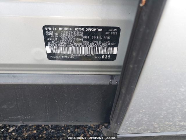 2022 MITSUBISHI OUTLANDER JA4J4UA80NZ081678 Photo 8