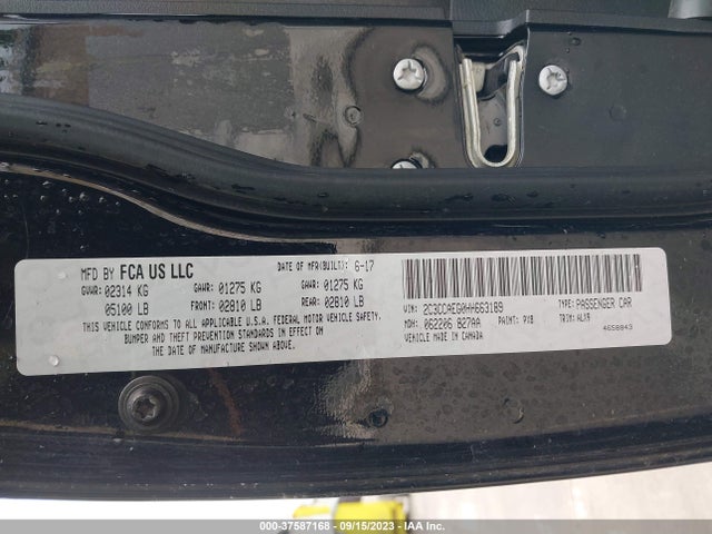 2C3CCAEG0HH663189 Chrysler 300 300c