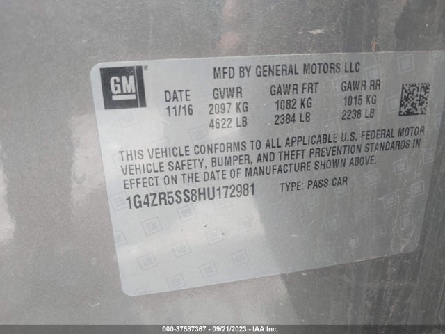 1G4ZR5SS8HU172981 Buick Lacrosse Premium
