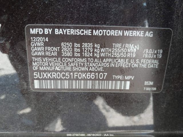 5UXKR0C51F0K66107 BMW X5 Xdrive35i