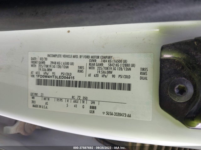 2020 Ford F-450, VIN: 1FD0W4HT3LED04415