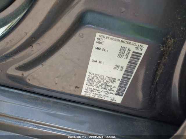 1N4AL3APXGC290500 Nissan Altima 2.5 Sr