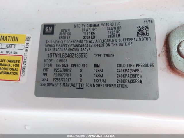 1GTN1LEC4GZ135575 GMC SIERRA 1500