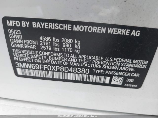 3MW69FF0XP8D48380 BMW 3 Series 330i